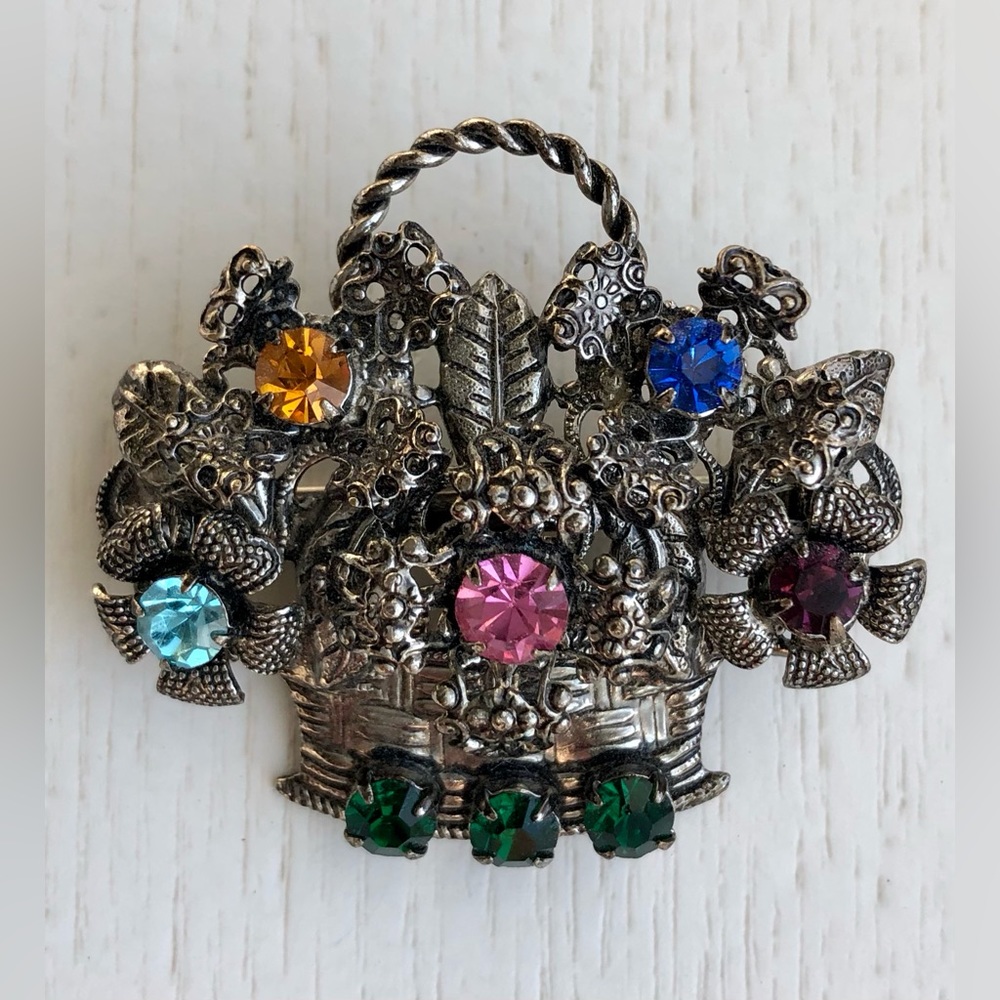 Flower Basket Brooch